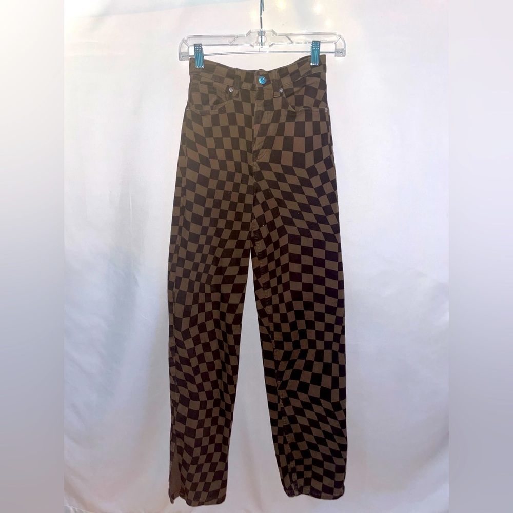 Checkered Jeans